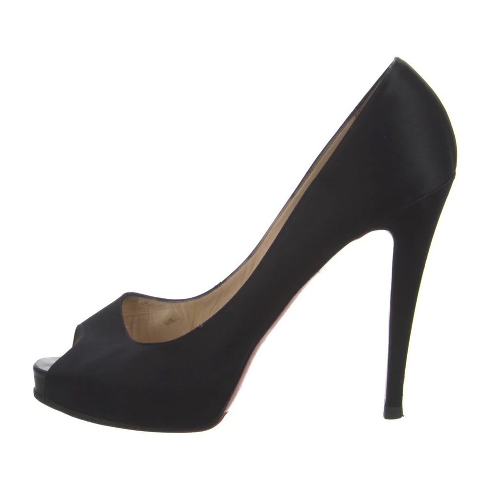 Christian Louboutin Black Peep Toe Heels